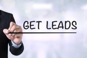 Lead Generation mit Geschäftsmann