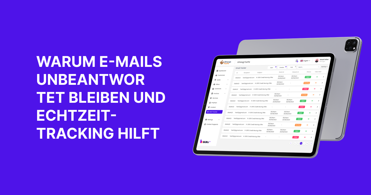 Warum E-Mails unbeantwortet bleiben – und wie Echtzeit-Tracking helfen kann