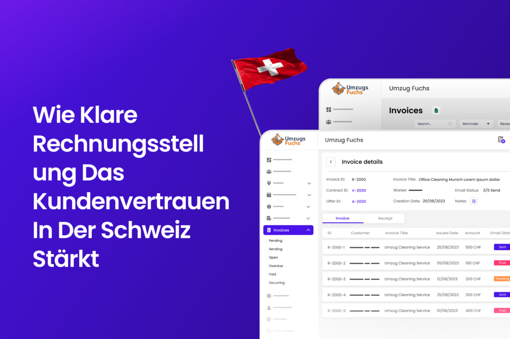 Wie klare Rechnungsstellung das Kundenvertrauen in der Schweiz stärkt